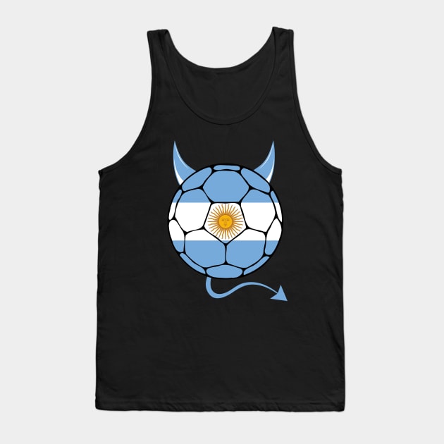 Argentina Halloween Tank Top by footballomatic